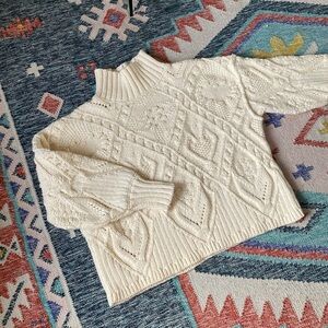 Free People Heart You oversized turtleneck pullover sweater, size XS